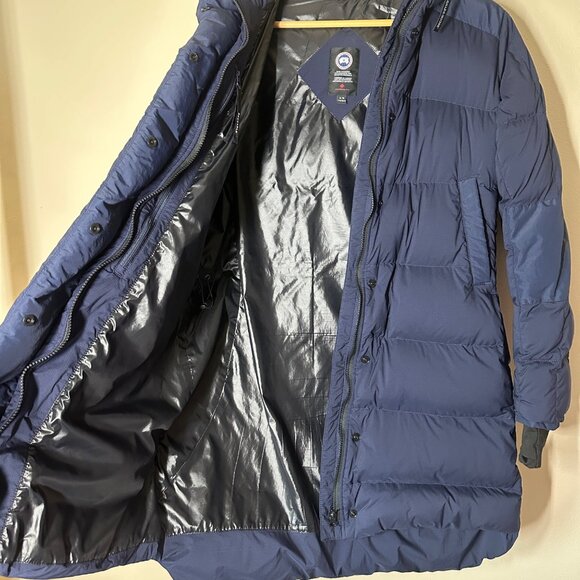 Canada Goose Allison Packable Down Coat Atlantic Navy Womens Size XL Mid Length - Picture 6 of 13